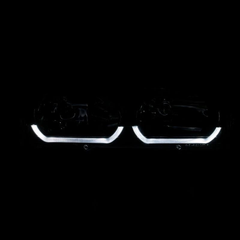 ANZO 1988-1998 Chevrolet C1500 Crystal Headlights Black w/ Low - Brow - Order Your Parts - اطلب قطعك