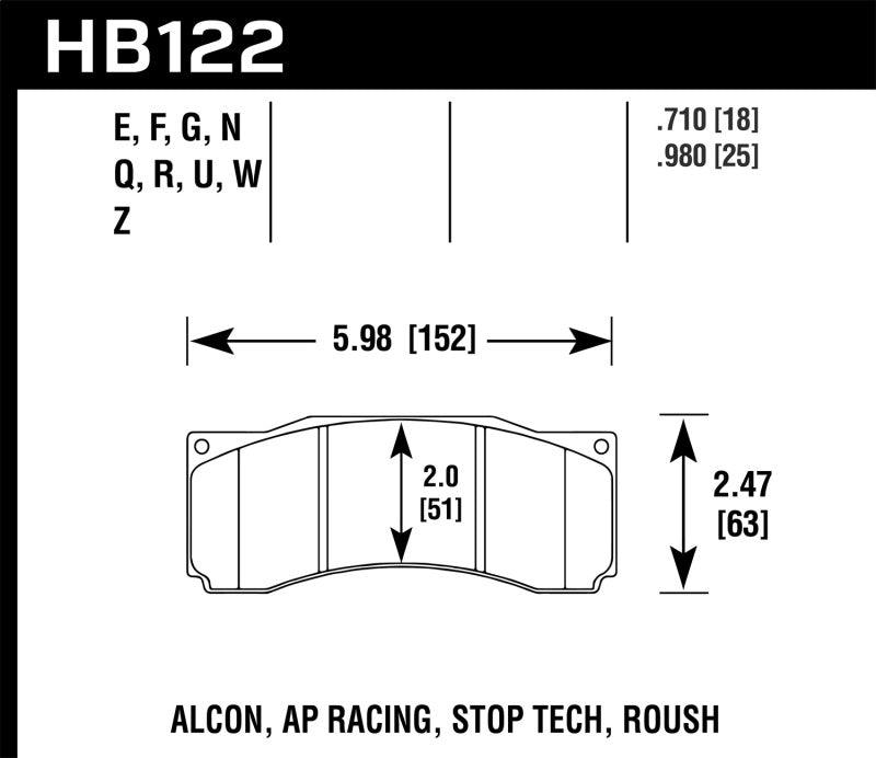 Hawk Stoptech ST-60 Caliper DTC-60 Race Brake Pads - Order Your Parts - اطلب قطعك