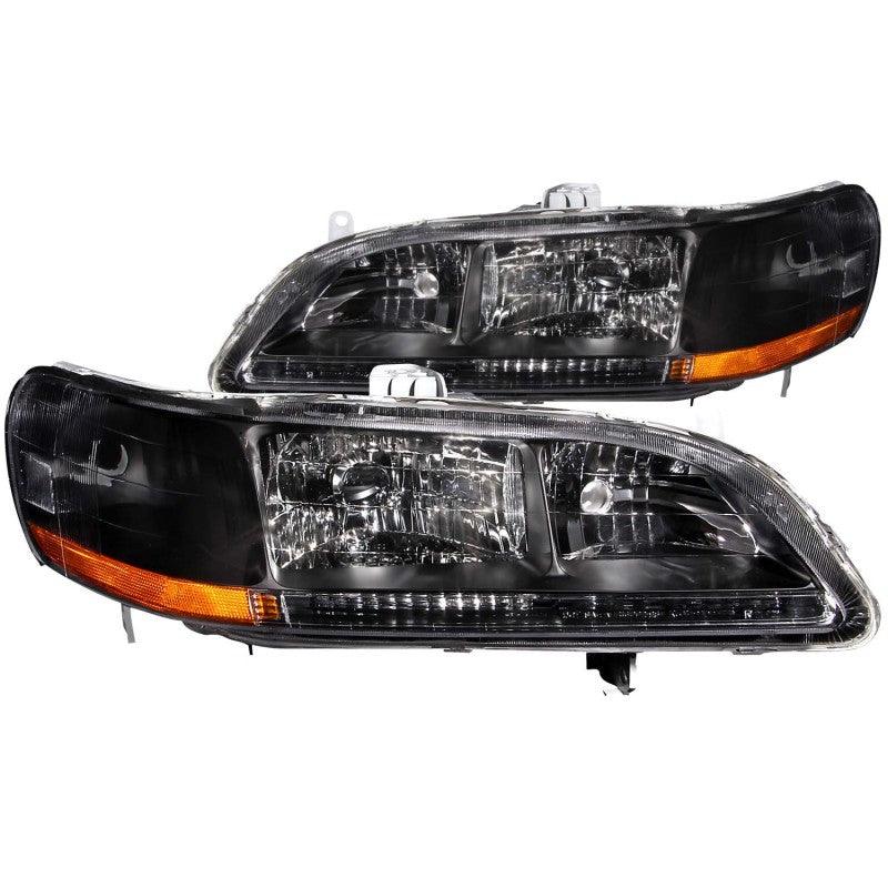 ANZO 1998-2002 Honda Accord Crystal Headlights Black - Order Your Parts - اطلب قطعك