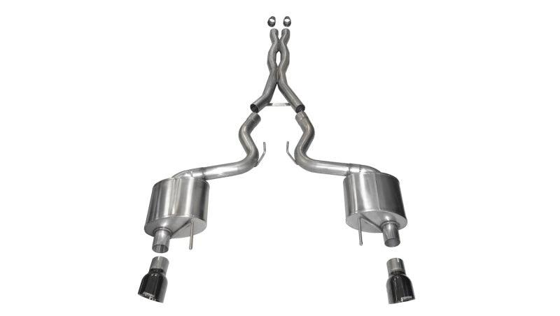 Corsa 2015 Ford Mustang GT Fastback 5.0 3in Xtreme Cat Back Exhaust w/ Dual Black 4.5in Tips - Order Your Parts - اطلب قطعك