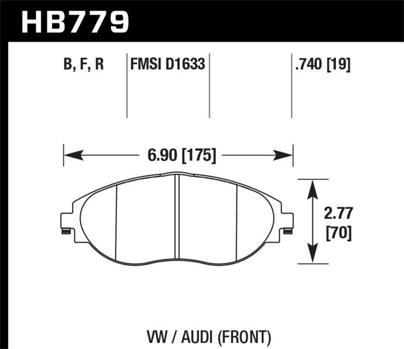 Hawk 13-17 Volkswagen CC HP+ Front Brake Pads - Order Your Parts - اطلب قطعك