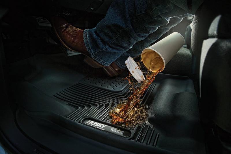 Husky Liners 11-12 Ford F250/350/450 Reg/Super/Crew Cab X-Act Contour Black Floor Liners (2nd Seat) - Order Your Parts - اطلب قطعك