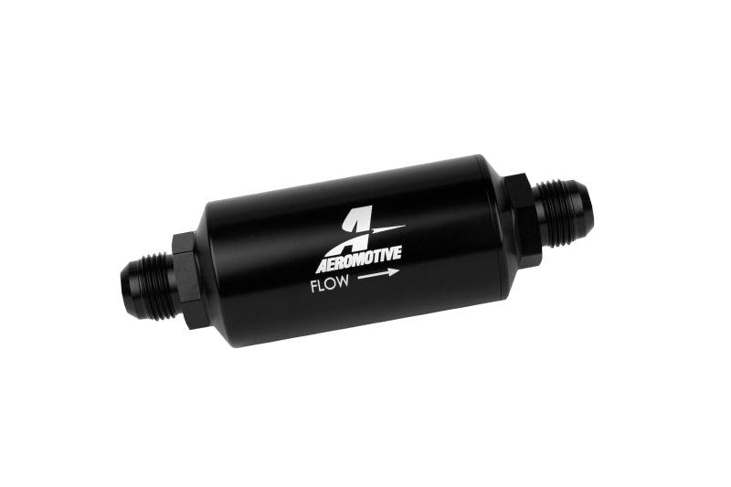 Aeromotive In-Line Filter - AN -10 size Male - 10 Micron Microglass Element - Bright-Dip Black - Order Your Parts - اطلب قطعك