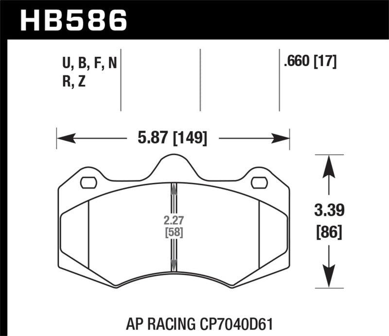 Hawk AP Racing CP7040 Performance Ceramic Street Brake Pads - Order Your Parts - اطلب قطعك
