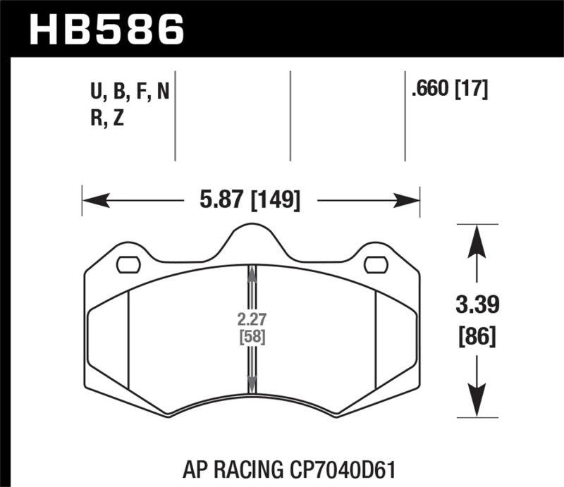 Hawk AP Racing CP7040 Performance Ceramic Street Brake Pads - Order Your Parts - اطلب قطعك