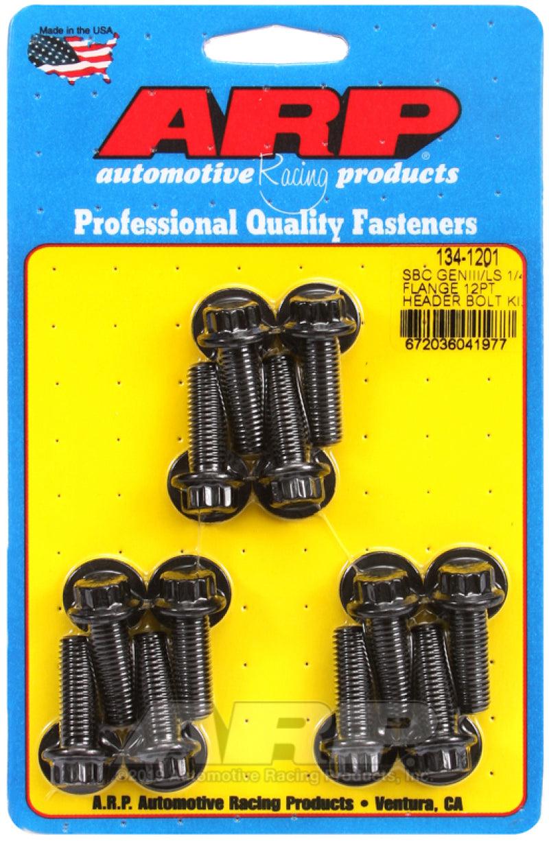 ARP SBC/GENII LS 1/4 Flange 12pt Header Bolt Kit - Order Your Parts - اطلب قطعك