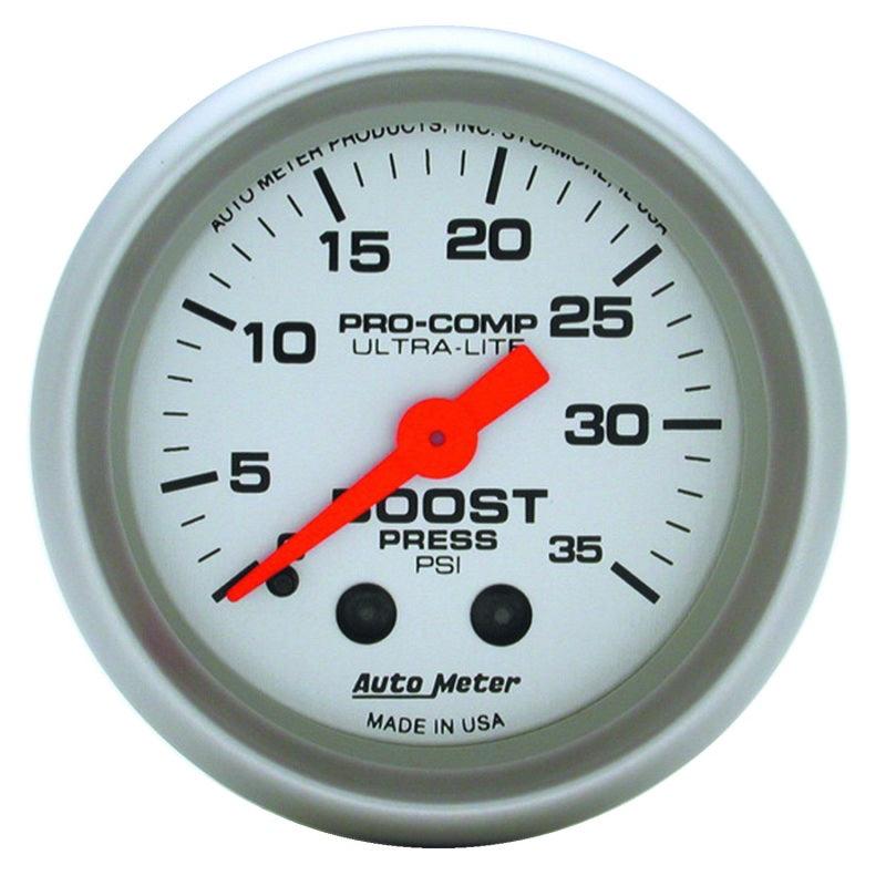 Autometer Ultra-Lite 52mm 35 PSI Mechanical Boost Gauge - Order Your Parts - اطلب قطعك