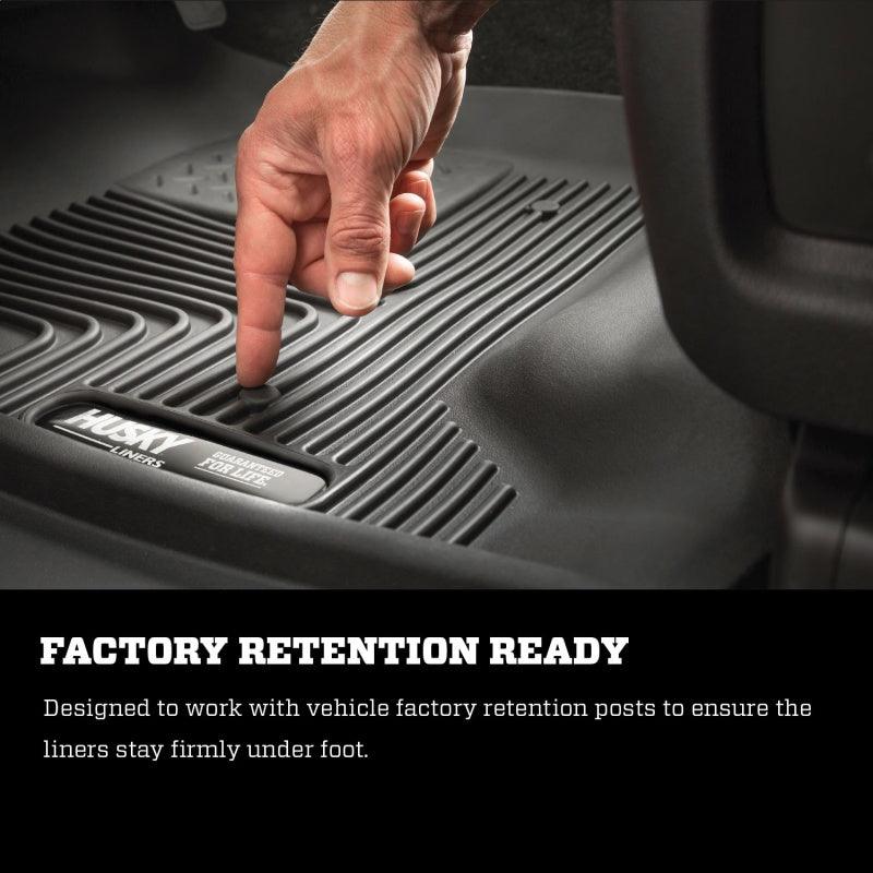 Husky Liners 11-12 Ford F250/350/450 Reg/Super/Crew Cab X-Act Contour Black Floor Liners (2nd Seat) - Order Your Parts - اطلب قطعك