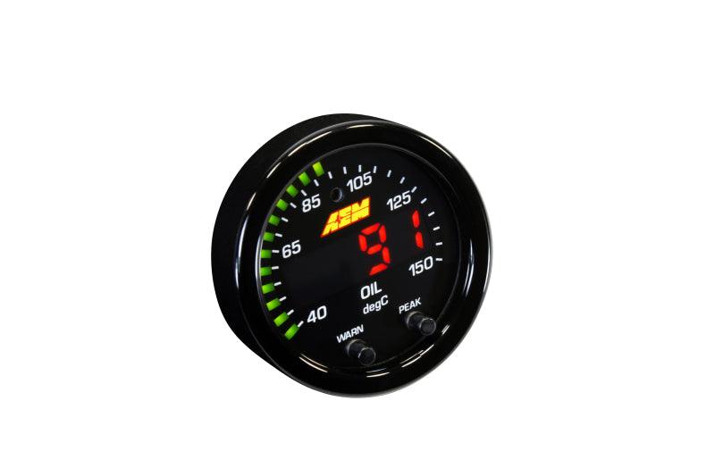 AEM X-Series Temperature 100-300F Gauge Kit (ONLY Black Bezel and Water Temp. Faceplate) - Order Your Parts - اطلب قطعك