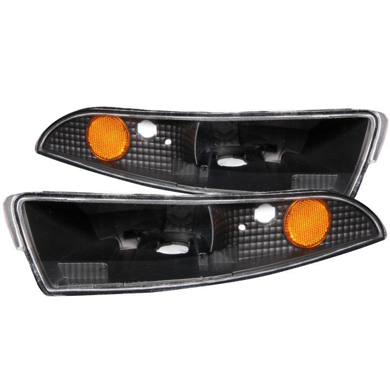 ANZO 1993-2002 Chevrolet Camaro Euro Parking Lights Black w/ Amber Reflector - Order Your Parts - اطلب قطعك