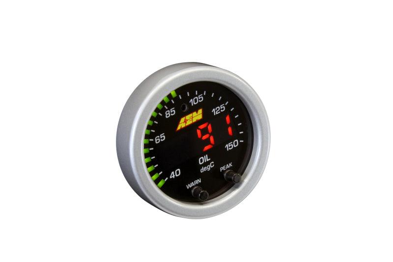 AEM X-Series Temperature 100-300F Gauge Kit (ONLY Black Bezel and Water Temp. Faceplate) - Order Your Parts - اطلب قطعك