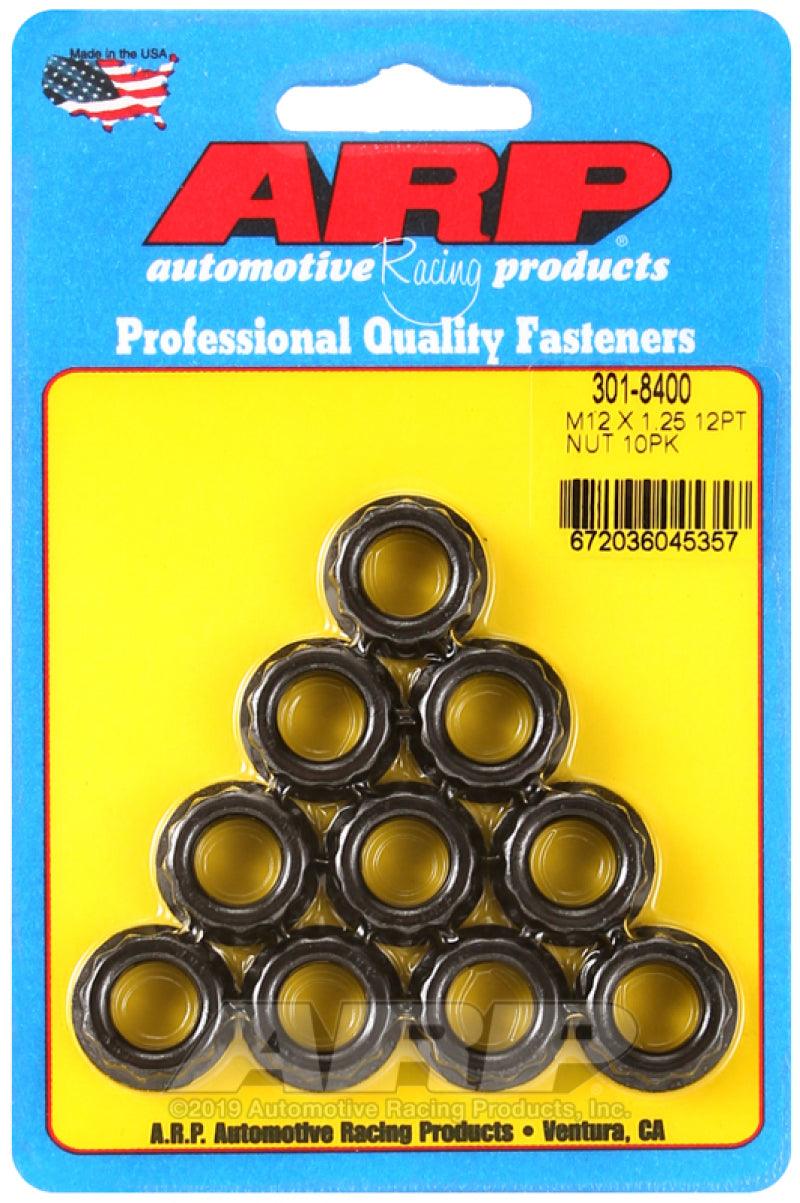 ARP 12mm x 1.25 16mm Socket 12pt Nut Kit (10 pack) - Order Your Parts - اطلب قطعك