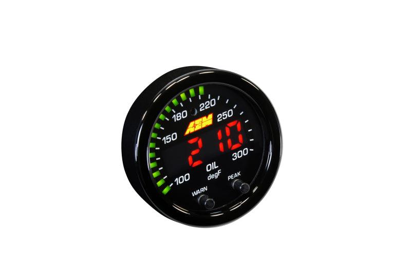 AEM X-Series Temperature 100-300F Gauge Kit (ONLY Black Bezel and Water Temp. Faceplate) - Order Your Parts - اطلب قطعك