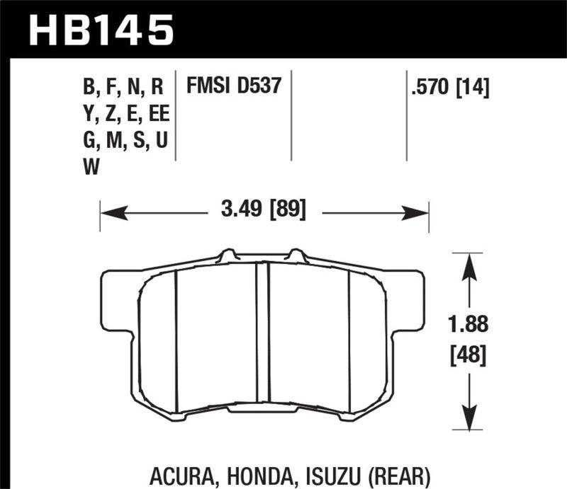 Hawk 06+ Civic Si / 97-01 Integra Type-R / 03-06 RSX / 04-08 TSX / 03-07 Honda Accord / 97-01 Prelud - Order Your Parts - اطلب قطعك